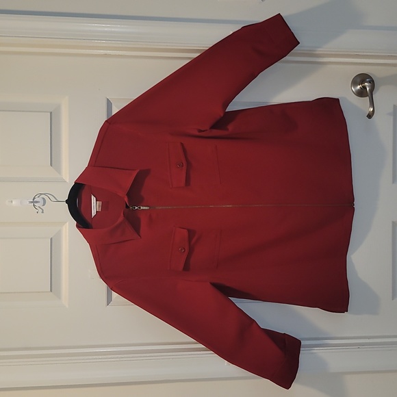 Allison Daley Red Blazer Elegant Wear Office Wear Career Minimalist - Picture 12 of 15
